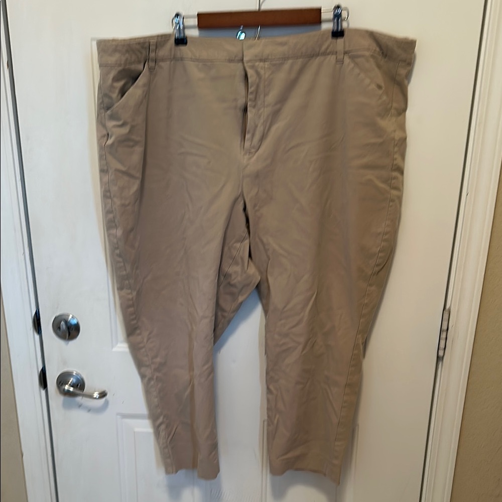 Old Navy Tan Cropped Ankle Pants Casual Style